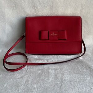 Kate Spade red bow crossbody